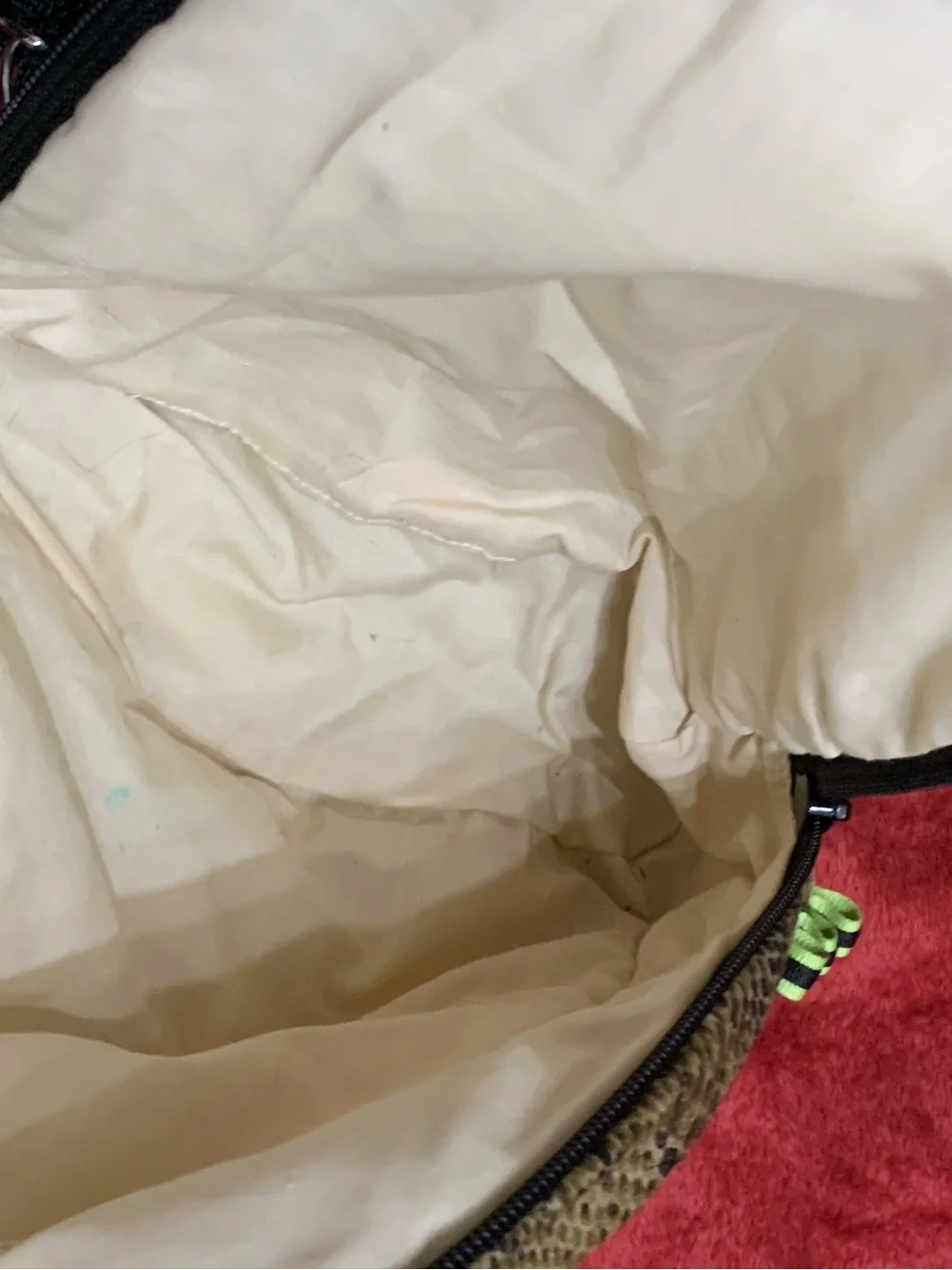Kids Dinosaur Print Backpack - Cream & Green